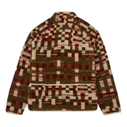 Puzzle Fleece Jacket | Brown -Trend Luxer Sales Store unnamed file 1677