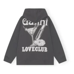Ganni Isoli Oversize Loveclub Organic Cotton Sweater | Charcoal -Trend Luxer Sales Store unnamed file 1781