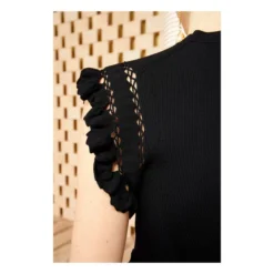 ULLA JOHNSON Shila Top | Black -Trend Luxer Sales Store unnamed file 1798