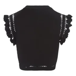 ULLA JOHNSON Shila Top | Black -Trend Luxer Sales Store unnamed file 1799