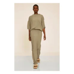Calla Cupro Top | Khaki -Trend Luxer Sales Store unnamed file 1828