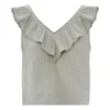 Ruffle Short Top | Grey
