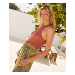 Momoni Cary Bis Cotton And Linen Top | Rosewood -Trend Luxer Sales Store unnamed file 1868