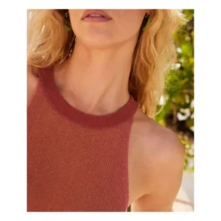 Momoni Cary Bis Cotton And Linen Top | Rosewood -Trend Luxer Sales Store unnamed file 1869