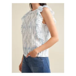 Bellerose Agathe Top - Women's Collection | Blue -Trend Luxer Sales Store unnamed file 1875