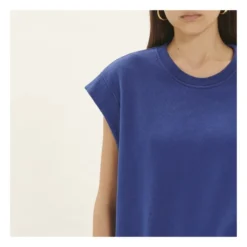 Organic Fleece Top | Blue -Trend Luxer Sales Store unnamed file 1900
