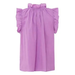 Bex Cotton Poplin Top | Purple -Trend Luxer Sales Store unnamed file 1937