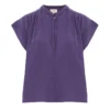Simone Cotton Gauze Top | Purple