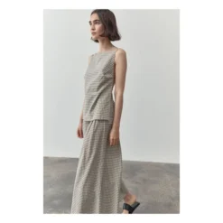 Square Collar Checked Top | Beige 9 Square Collar Checked Top | Beige -Trend Luxer Sales Store unnamed file 1969