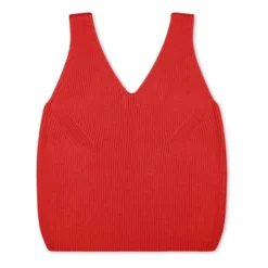Organic Cotton Knit Top | Red -Trend Luxer Sales Store unnamed file 2000