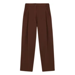 New Age Tailored Wool Pants | Copper Red