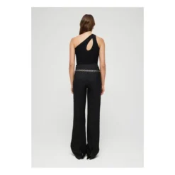 Asymmetrical Ribbed Top | Black -Trend Luxer Sales Store unnamed file 2055
