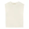 Momoni Enna Linen Top | White