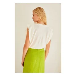 Momoni Enna Linen Top | White -Trend Luxer Sales Store unnamed file 2074