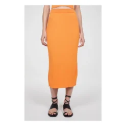 Rodebjer Bria Skirt | Orange -Trend Luxer Sales Store unnamed file 2093