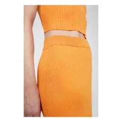 Rodebjer Bria Skirt | Orange -Trend Luxer Sales Store unnamed file 2094