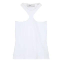 Ribbed Organic Cotton Top | White
