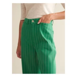Bellerose Lottie Striped Pants - Women’s Collection | Green -Trend Luxer Sales Store unnamed file 213