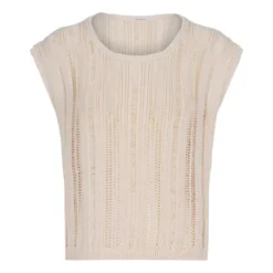 Theier Crochet Top | Ecru