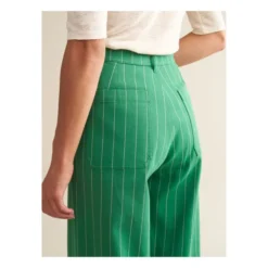 Bellerose Lottie Striped Pants - Women’s Collection | Green -Trend Luxer Sales Store unnamed file 214