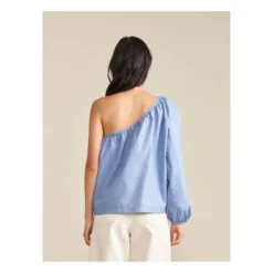 Bellerose Solo Organic Cotton Top - Women’s Collection | Blue -Trend Luxer Sales Store unnamed file 2147