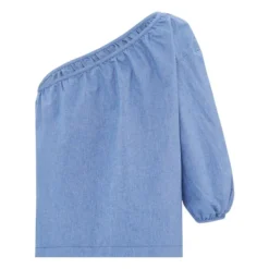 Bellerose Solo Organic Cotton Top - Women’s Collection | Blue -Trend Luxer Sales Store unnamed file 2148