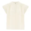 Simone Cotton Gauze Top | Ecru