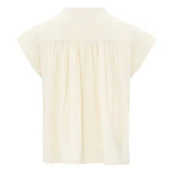 Simone Cotton Gauze Top | Ecru -Trend Luxer Sales Store unnamed file 2195