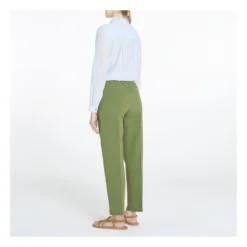 Stretchy Cotton And Linen Trousers | Green 8 Stretchy Cotton And Linen Trousers | Green -Trend Luxer Sales Store unnamed file 220