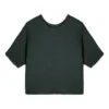Masscob Cova Cotton And Linen Waffle Top | Dark Green