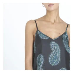 Rei Silk Print Top | Black -Trend Luxer Sales Store unnamed file 2253