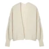 American Vintage East Alpaca Wool Shawl Collar Cardigan | Heather White