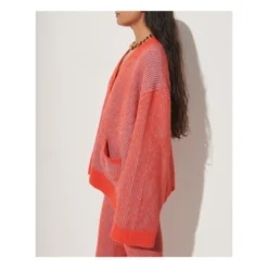 Emmerson Alpaca Wool Cardigan | Coral -Trend Luxer Sales Store unnamed file 2305