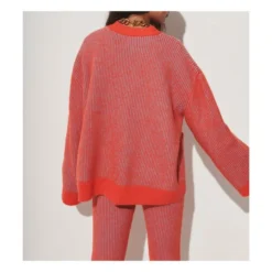 Emmerson Alpaca Wool Cardigan | Coral -Trend Luxer Sales Store unnamed file 2306