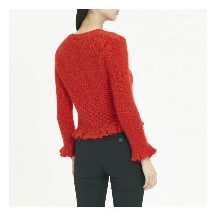 Ganni Cardigan Mohair | Red 3 Ganni Cardigan Mohair | Red - Image 3