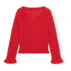 Ganni Cardigan Mohair | Red 9 Ganni Cardigan Mohair | Red -Trend Luxer Sales Store unnamed file 2314