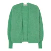 American Vintage East Alpaca Wool Shawl Collar Cardigan | Green