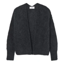 American Vintage East Shawl Collar Alpaca Wool Cardigan | Marled Charcoal Grey