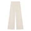 Cotton And Cashmere Pleated Trousers | Natural