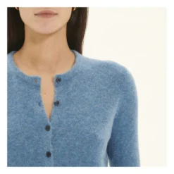 American Vintage Razpark Wool Gilet | Marled Blue -Trend Luxer Sales Store unnamed file 2348