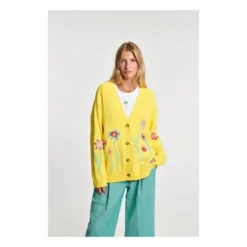 Grenada Organic Cotton Cardigan | Yellow -Trend Luxer Sales Store unnamed file 2358
