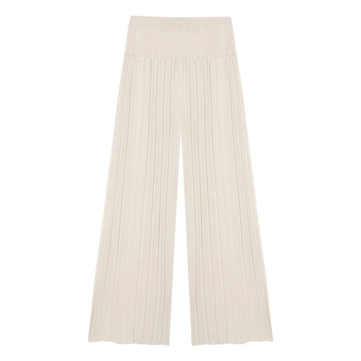 Cotton And Cashmere Pleated Trousers | Natural 4 Cotton And Cashmere Pleated Trousers | Natural - Image 4