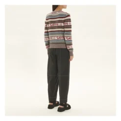 Ganni Wool Logo Mix Cardigan | Ecru 10 Ganni Wool Logo Mix Cardigan | Ecru -Trend Luxer Sales Store unnamed file 2378