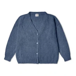 Organic Cotton Cardigan | Blue