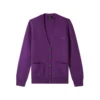 A.P.C. Louisa Merino Wool Cardigan | Purple