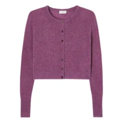 American Vintage Razpark Wool Gilet | Dark Purple