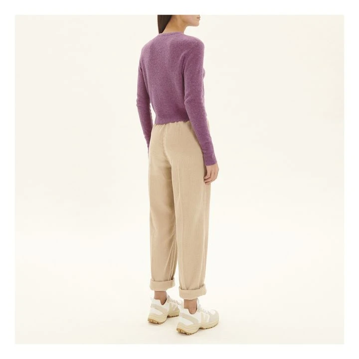 American Vintage Razpark Wool Gilet | Dark Purple 3 American Vintage Razpark Wool Gilet | Dark Purple - Image 3