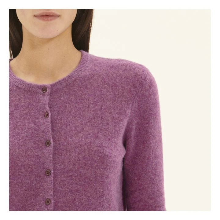 American Vintage Razpark Wool Gilet | Dark Purple 4 American Vintage Razpark Wool Gilet | Dark Purple - Image 4