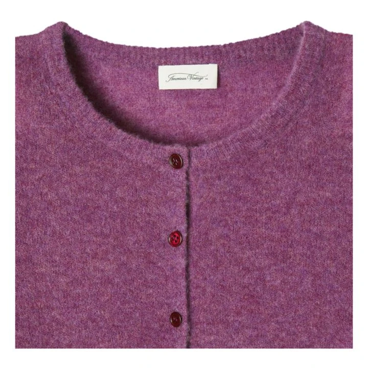 American Vintage Razpark Wool Gilet | Dark Purple 5 American Vintage Razpark Wool Gilet | Dark Purple - Image 5