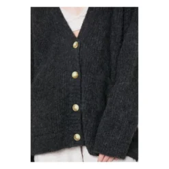 American Vintage East Alpaca Wool Cardigan | Marled Charcoal Grey 8 American Vintage East Alpaca Wool Cardigan | Marled Charcoal Grey -Trend Luxer Sales Store unnamed file 2427